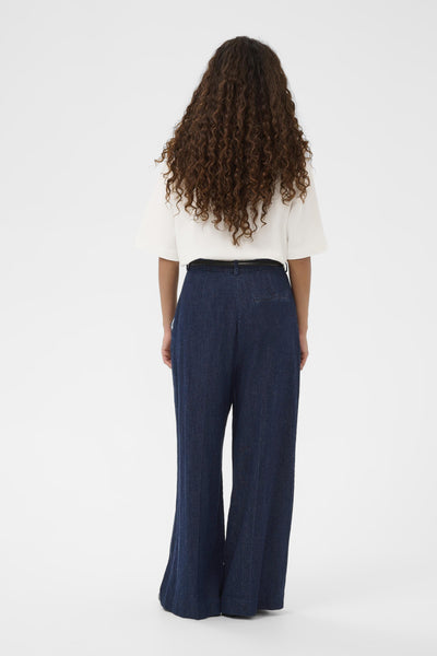 Soaked In Luxury SLChaman Malo Trousers - Dark Blue Denim