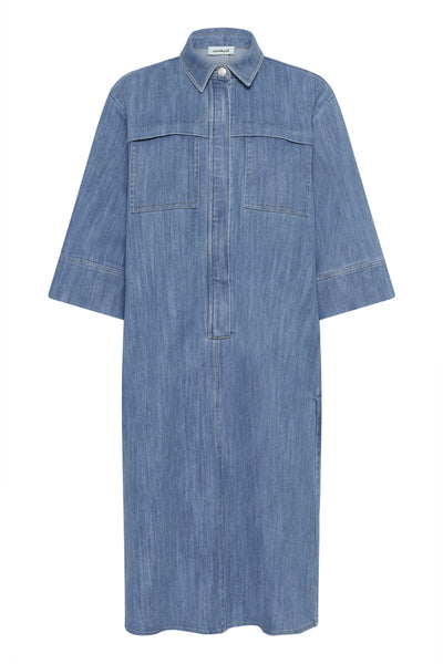 Soaked In Luxury SLNinnie Denim Dress - Medium Denim blue