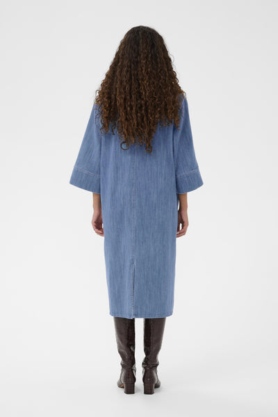 Soaked In Luxury SLNinnie Denim Dress - Medium Denim blue