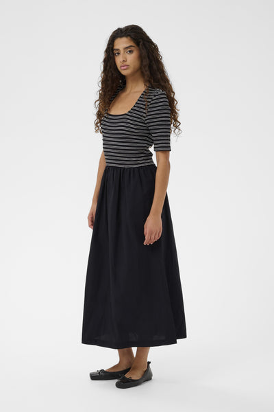 Soaked In Luxury SLSimone Striped Dress - Black