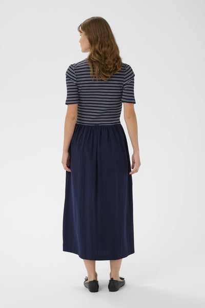 Soaked In Luxury SLSimone Striped Dress - Black