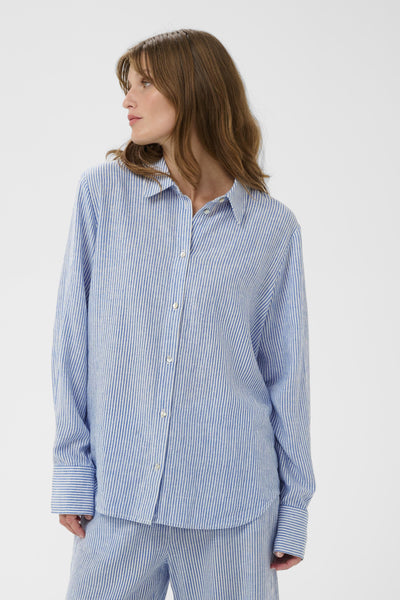 Soaked In Luxury SLAria Long Sleeve Stripe Shirt