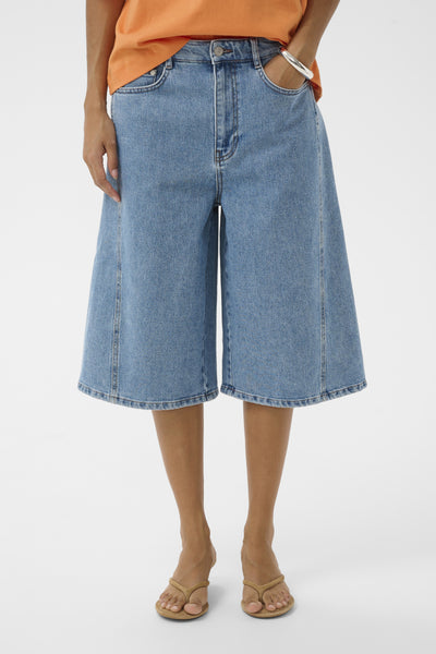 Soaked In Luxury SLAdabella Shorts - Light Blue Denim