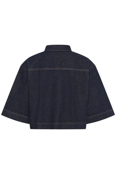 Saint Tropez PoseySZ Denim Shirt - Dark Blue Denim