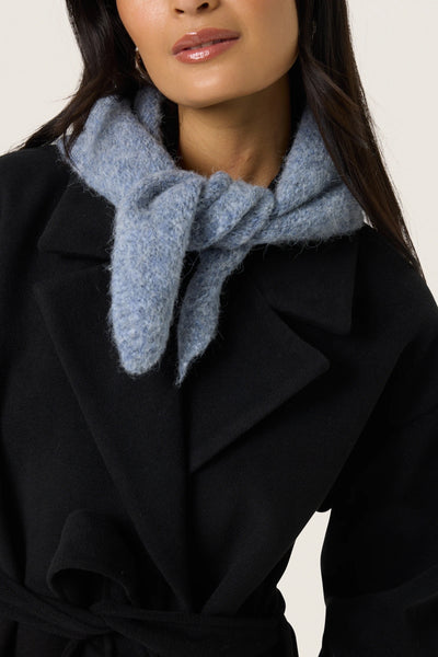 Soaked In Luxury SLPleoni Triangle Scarf - Blue Melange
