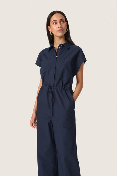 Soaked In Luxury SLOleane Jumpsuit - Navy