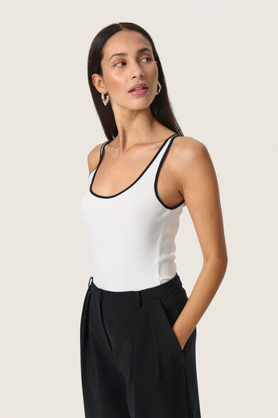 Soaked In Luxury SLida Tank top - Broken White