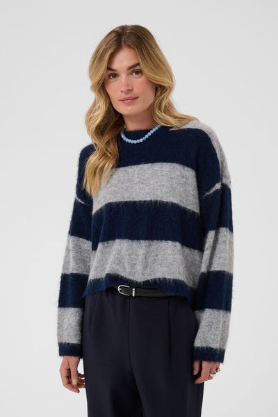 Saint Tropez TayzieSZ Pullover - Navy Melange