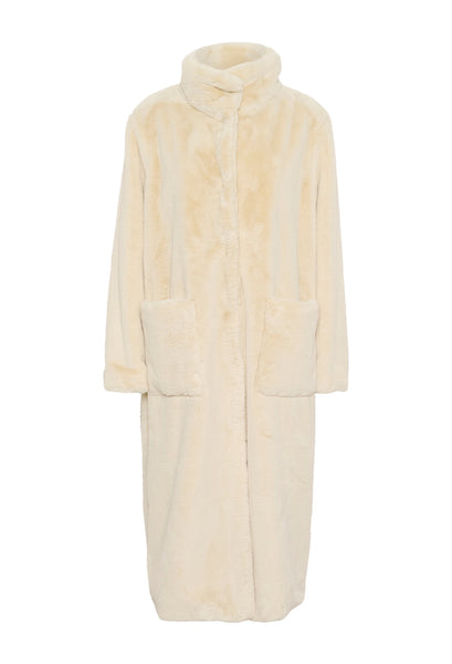 Saint Tropez LoesSZ Faux Fur Coat - Plaza Taupe