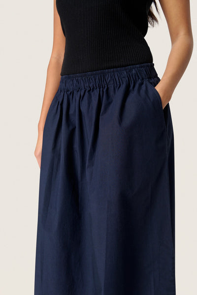 Soaked In Luxury SLOeane Maja Maxi Skirt - Navy
