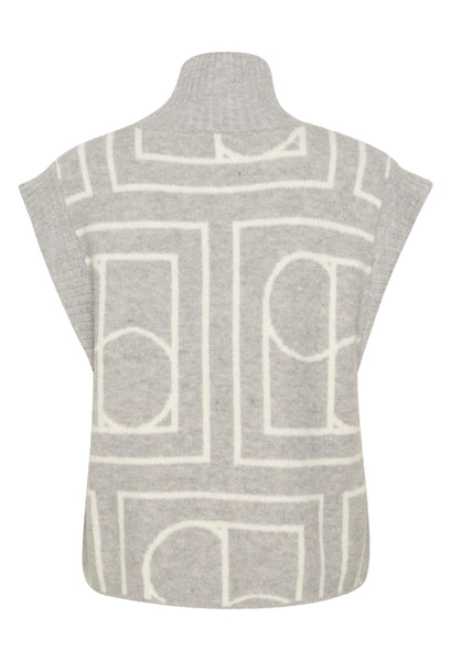 Soaked In Luxury Hedaya Sleeveless Knit - Porpoise Monogram