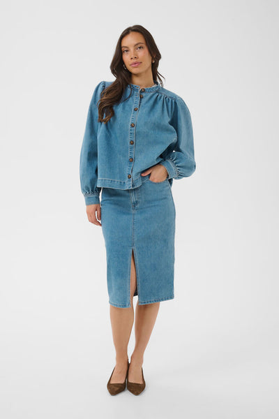Saint Tropez TeraSZ Denim Jacket - Medium Blue