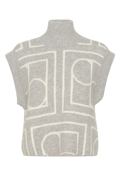 Soaked In Luxury Hedaya Sleeveless Knit - Porpoise Monogram
