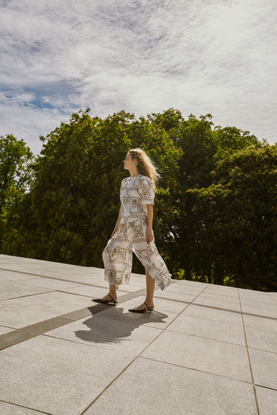 Soaked In Luxury SLReesha Embroidered Skirt - Broken White