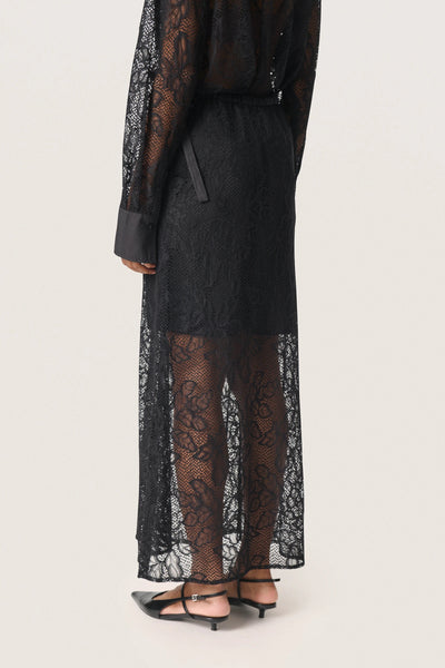 Soaked In Luxury SLNylah Lace Skirt - Black