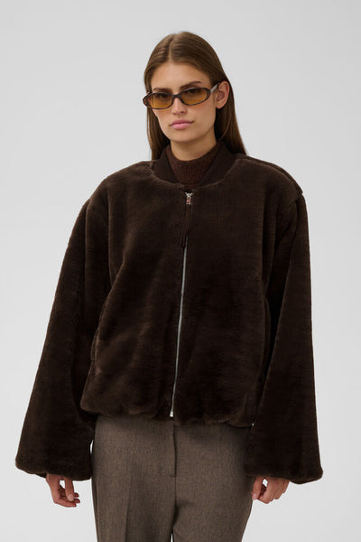 Soaked In Luxury SLEstacia Jacket - Chocolate