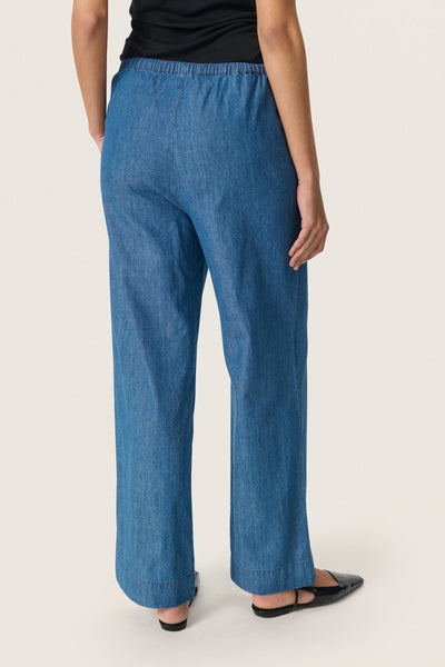 Soaked In Luxury SLChamy Faustina Trousers - Medium Blue