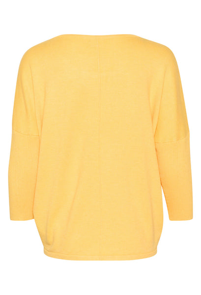 Saint Tropez Mila R-Neck Sweater - Yarrow Melange