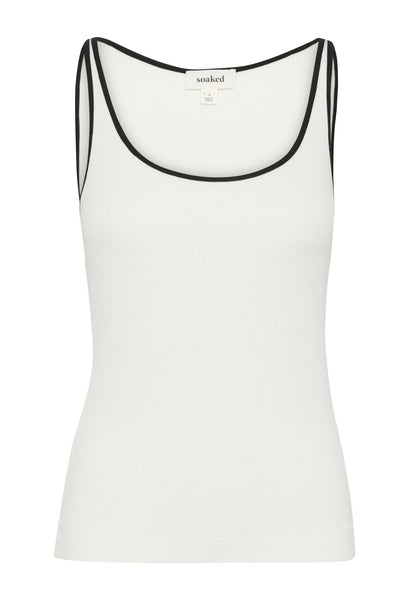 Soaked In Luxury SLida Tank top - Broken White