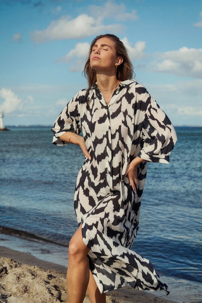 Saint Tropez KelsieSZ Shirt Dress - Monochrome