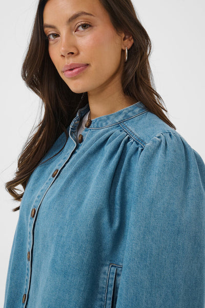 Saint Tropez TeraSZ Denim Jacket - Medium Blue