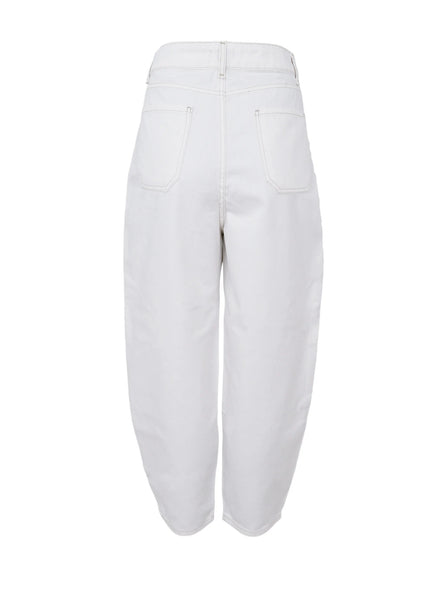 Black Colour BCIzzy Barrel Pants - Off White