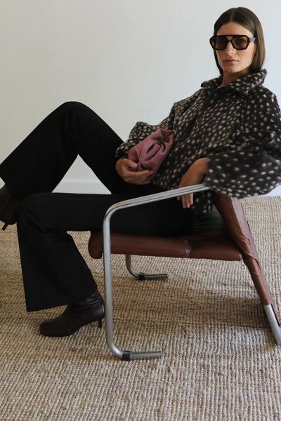 VI.VE.RE Willow Cheeta Print Jacket