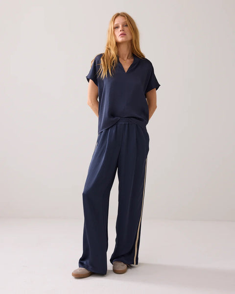 Summum Woman Silky Track Pant - Navy