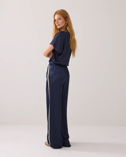 Summum Woman Silky Track Pant - Navy