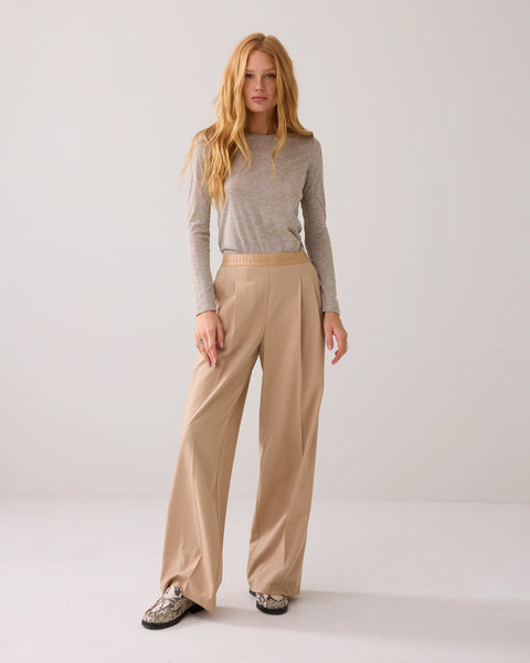 Summum Woman Melange Wide Leg Trousers