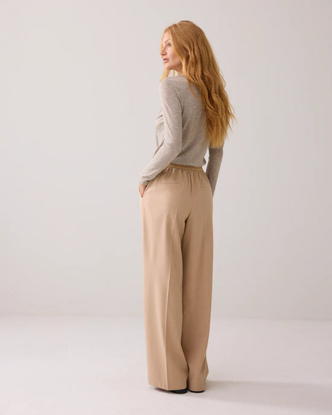 Summum Woman Melange Wide Leg Trousers