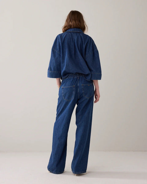 Summum Woman Jeans Loose fit Light Cotton Twill Jeans - Denim