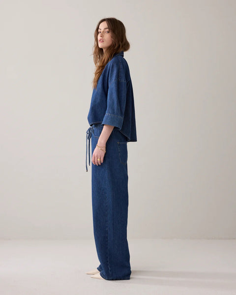 Summum Woman Jeans Loose fit Light Cotton Twill Jeans - Denim