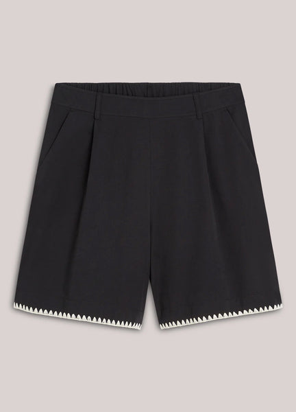 Summum Woman Cotton Shorts - Black