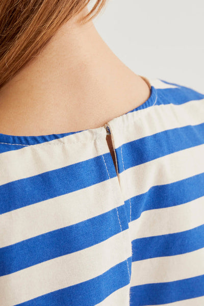 Comapnia Fantastica Bamboo Blue Stripe Top - Blue Stripe