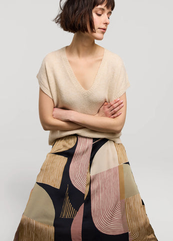 Summum Woman Long Skirt Modern Print