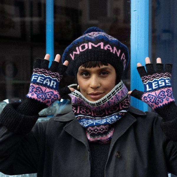 Black & Beech Fearless Fingerless Glove in Anthracite