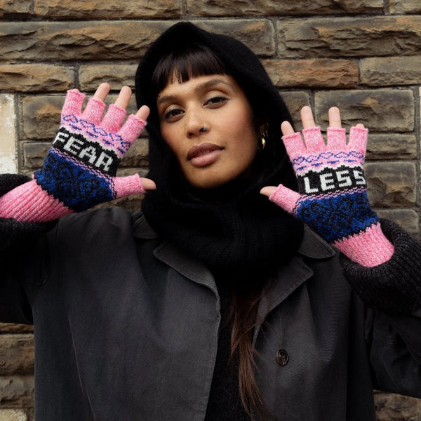 Black & Beech Fearless Fingerless Glove in Roisin
