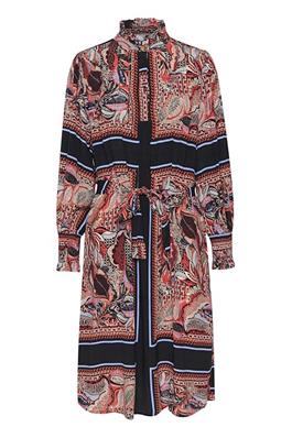 Saint Tropez ClaudetteSZ Midi Dress - Black Paisley Flowers