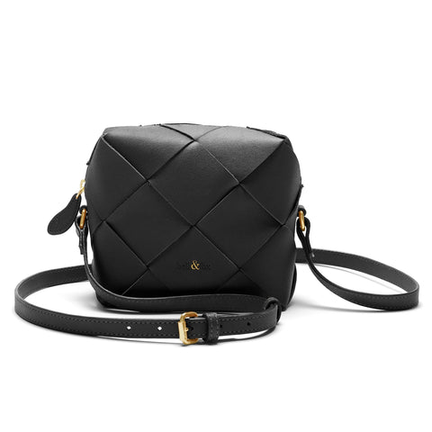 Bell & Fox ASHA Leather Cross Body Bag - Black