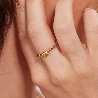 ChloBo Lucky Elephant Ring - Gold