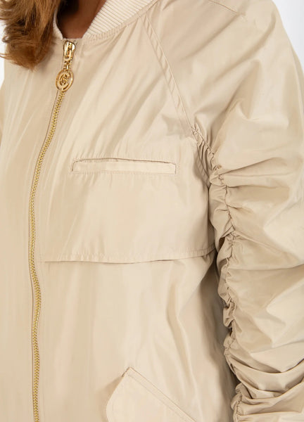 Coster Copenhagen Long Bomber Jacket - Creme