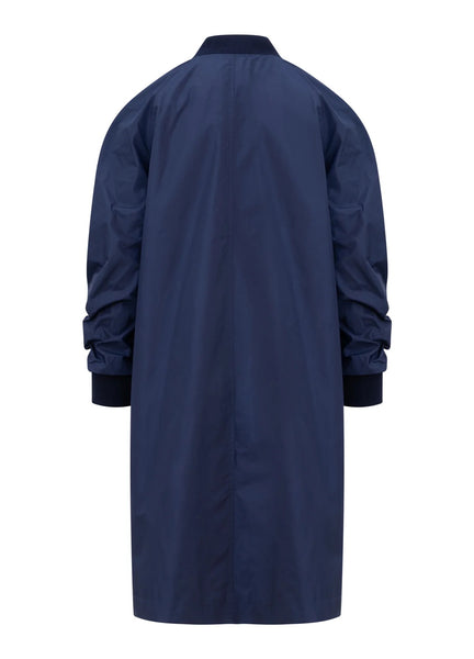 Coster Copenhagen Long Bomber Jacket - Navy