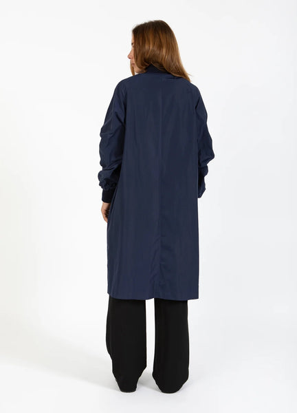 Coster Copenhagen Long Bomber Jacket - Navy