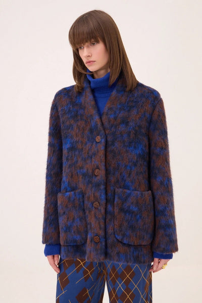 Ottod'Ame Wool Blend Coat with Pockets