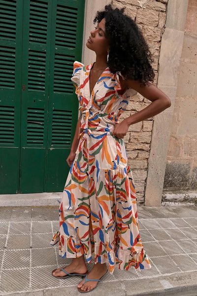 Never Fully Dressed Banana Saige Maxi Skirt - Ecru
