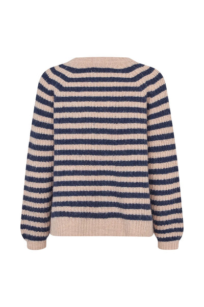 Lolly Laundry BinaLLKnit Stripe Jumper - Navy