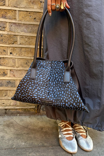 Never Fully Dressed Blue Deer Pony Tote Bag