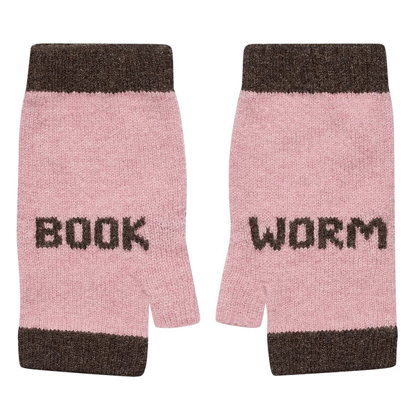 Black & Beech Book Worm Mittens in Roisin & Anthracite