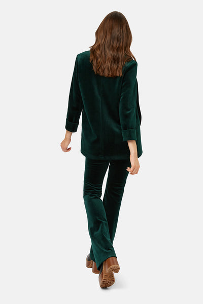 Traffic People Boyfriend Cord Jacket - Green
